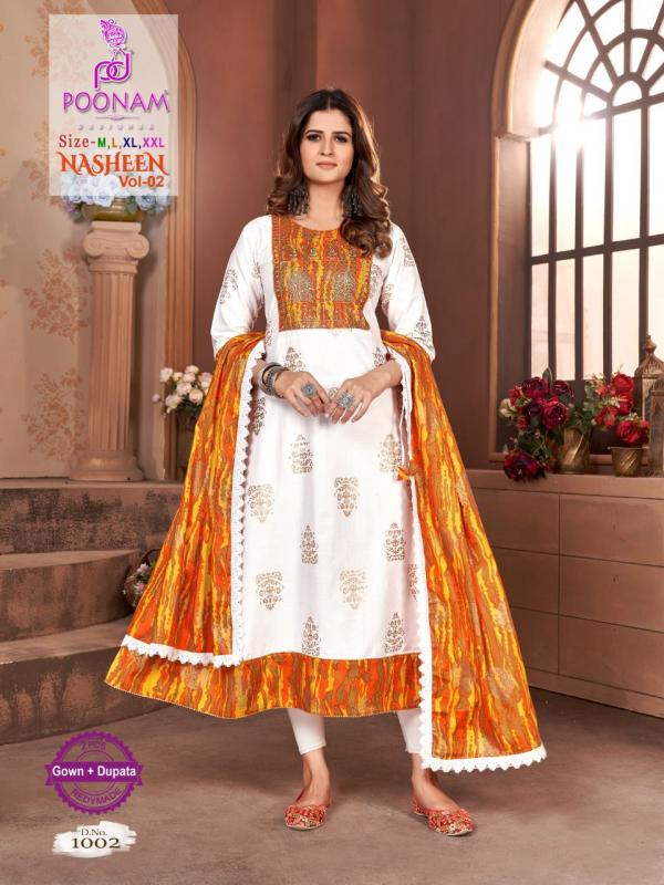 Poonam Nasheen 2 Fancy Wear Kurti With Dupatta Collection